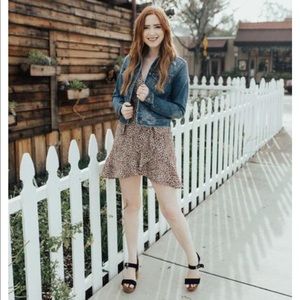 Carly Jean Los Angeles Leopard Wrap Dress